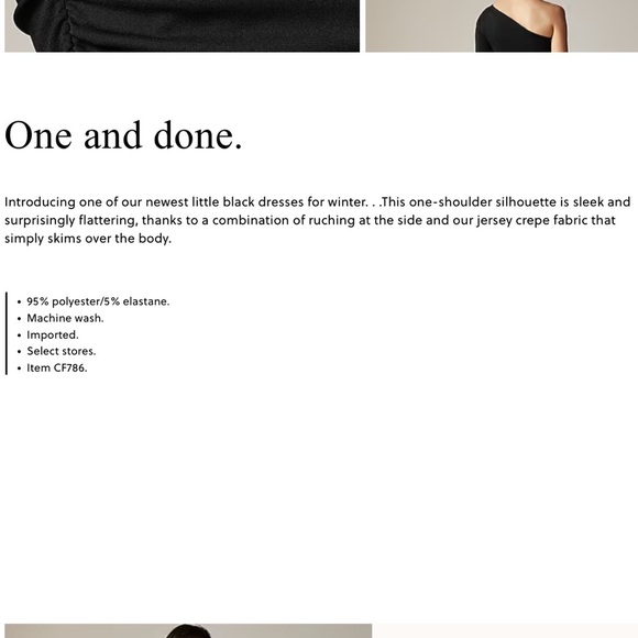 J.Crew One Shoulder In Jersey Crepe Black L - Picture 8 of 11